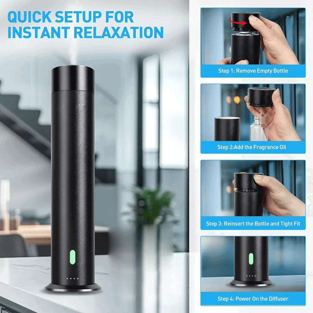 Tower-shaped luxury Scent Diffuser Remote Control