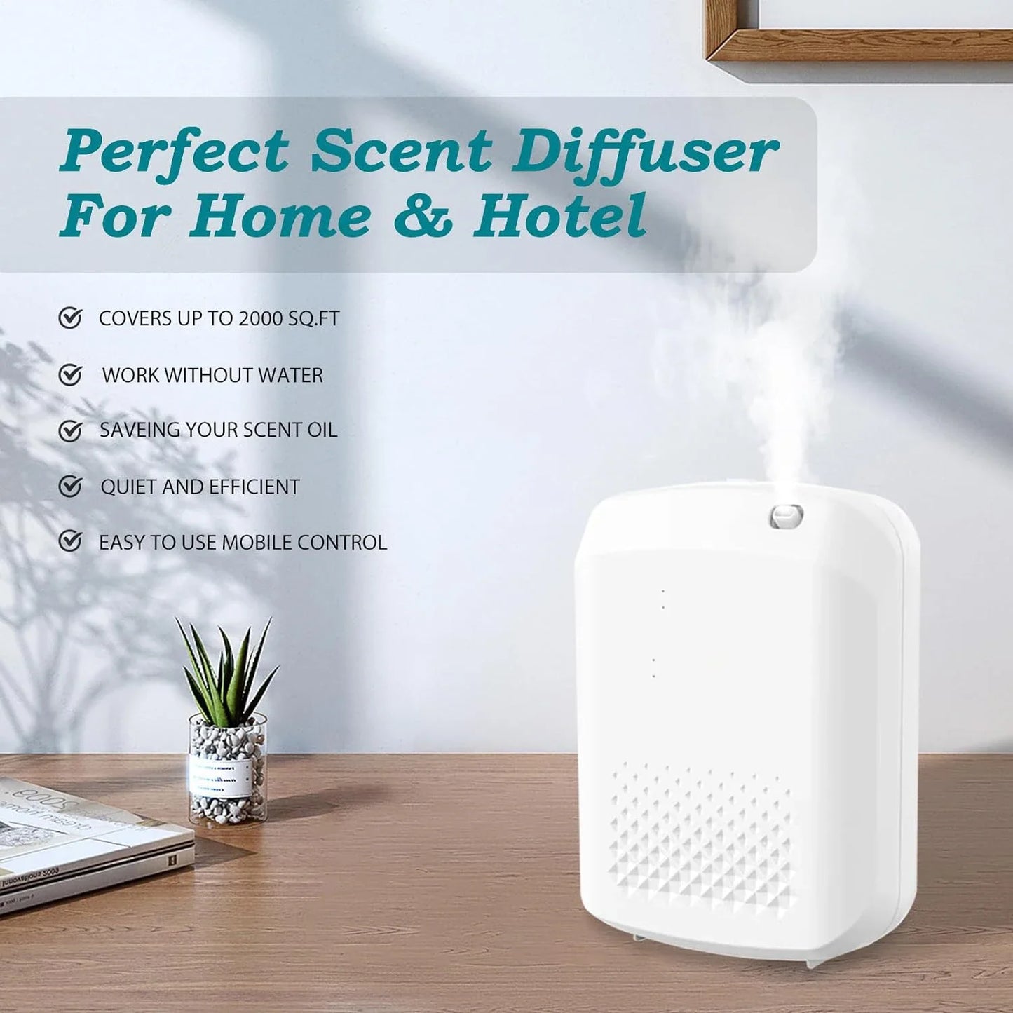 Fragrance Diffuser Aromatic Oil Diffuser Electric Home Air Freshener Machine Wall Hanging Essential Oil Diffuser