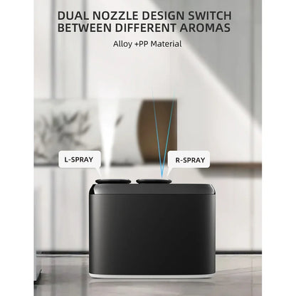 Dual Nozzle Bluetooth Aroma Diffuser with Smart Timer – Luxury Aluminium Design for Home, Office, and Hotels